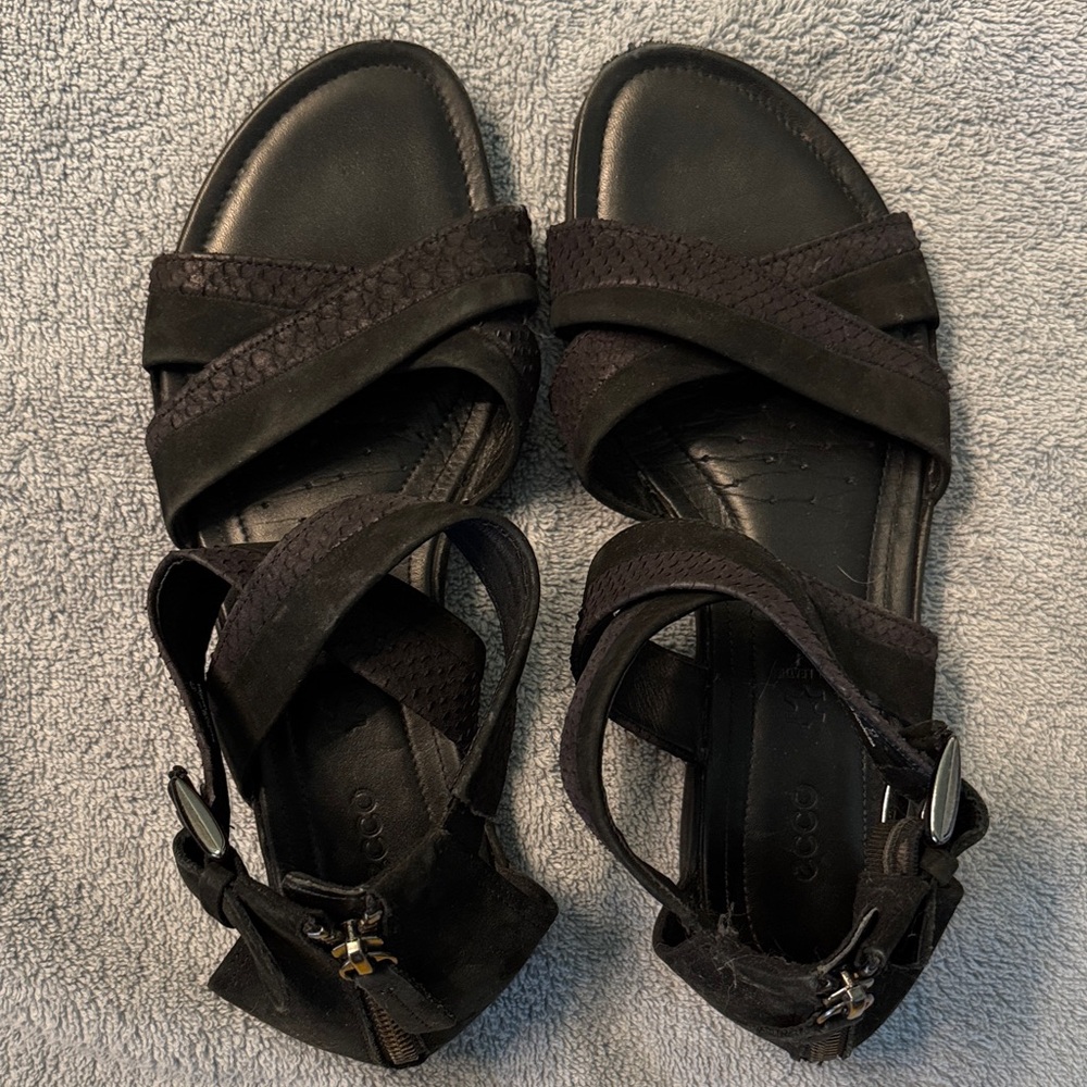 Ecco Women's Elegant Black Sandals